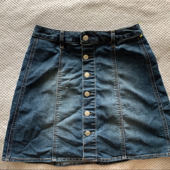 High Waisted Denim Skirt - Picture 1 of 2